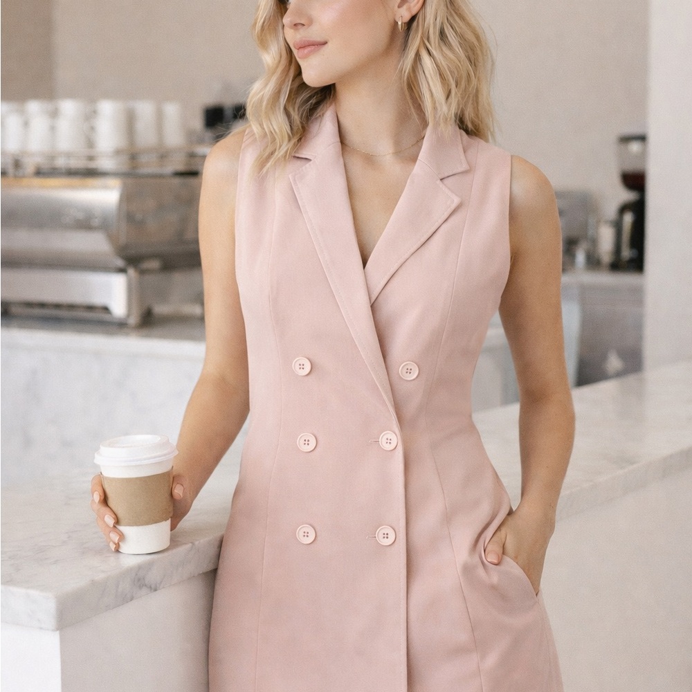 Sleeveless Blazer Dress